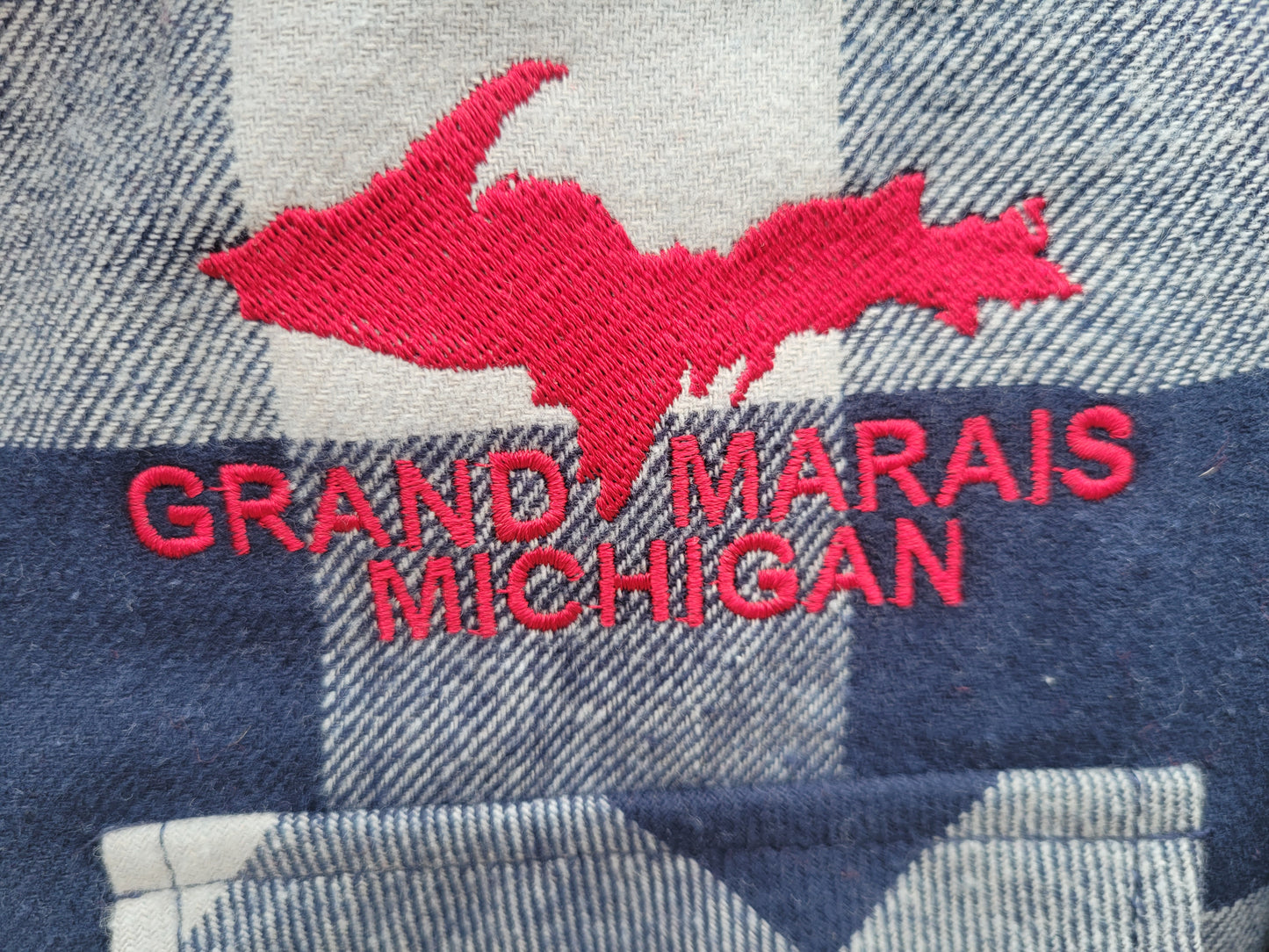 Grey/Blue check long sleeve