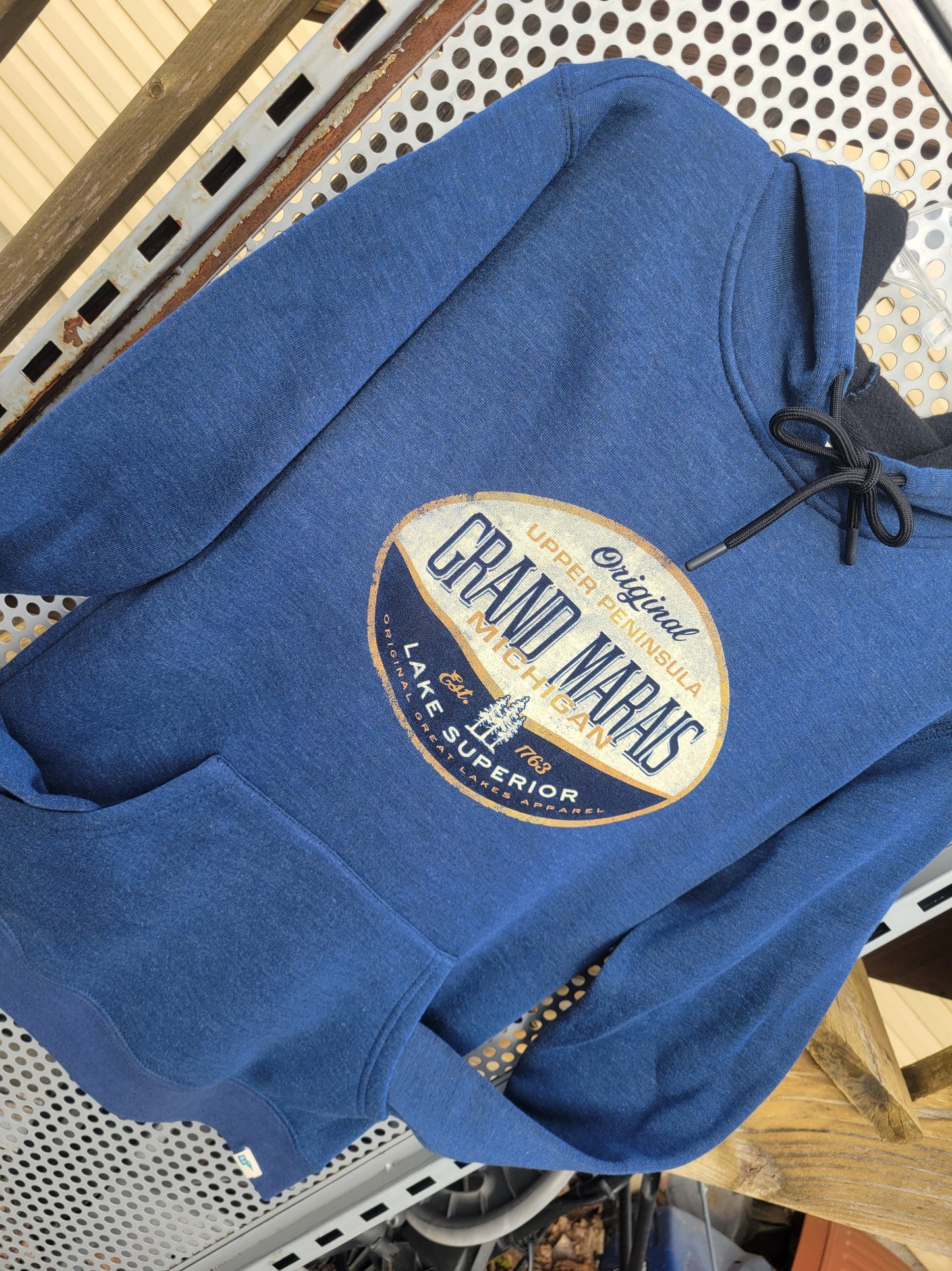 Blue 84 Indigo blue hoodie
