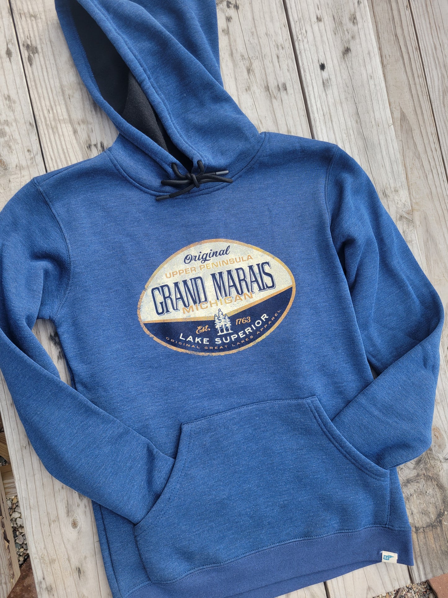 Blue 84 Indigo blue hoodie