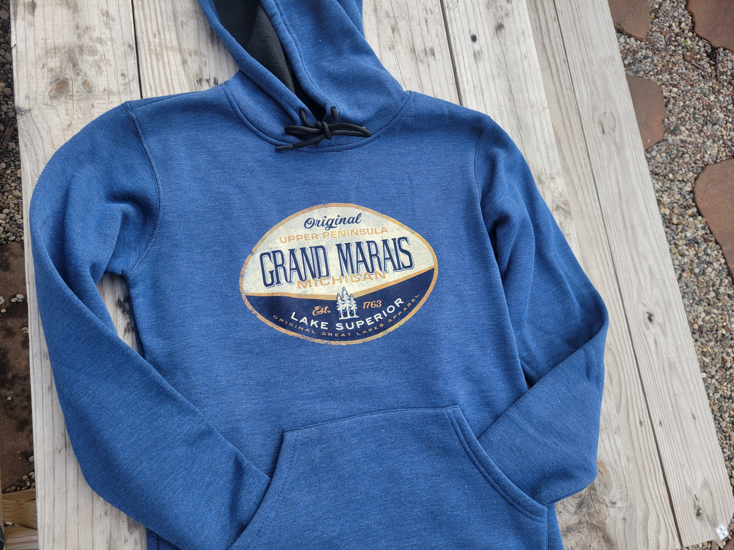 Blue 84 Indigo blue hoodie