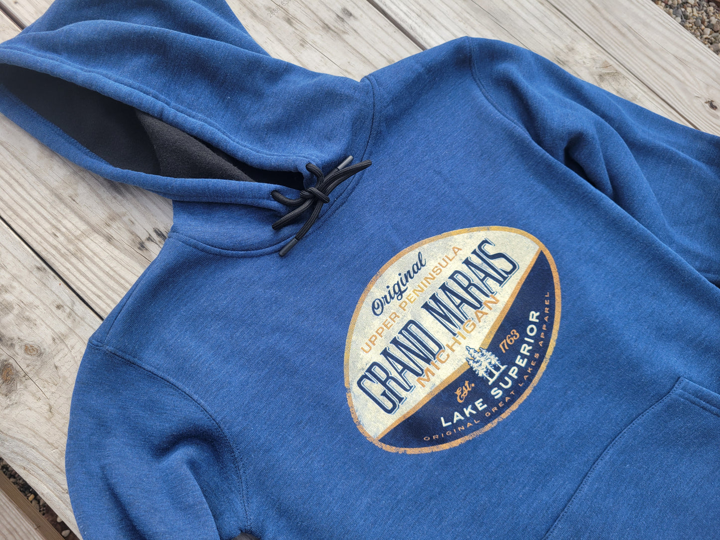 Blue 84 Indigo blue hoodie