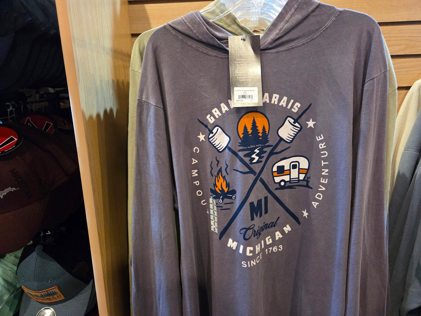 Apex long sleeve hooded shirt