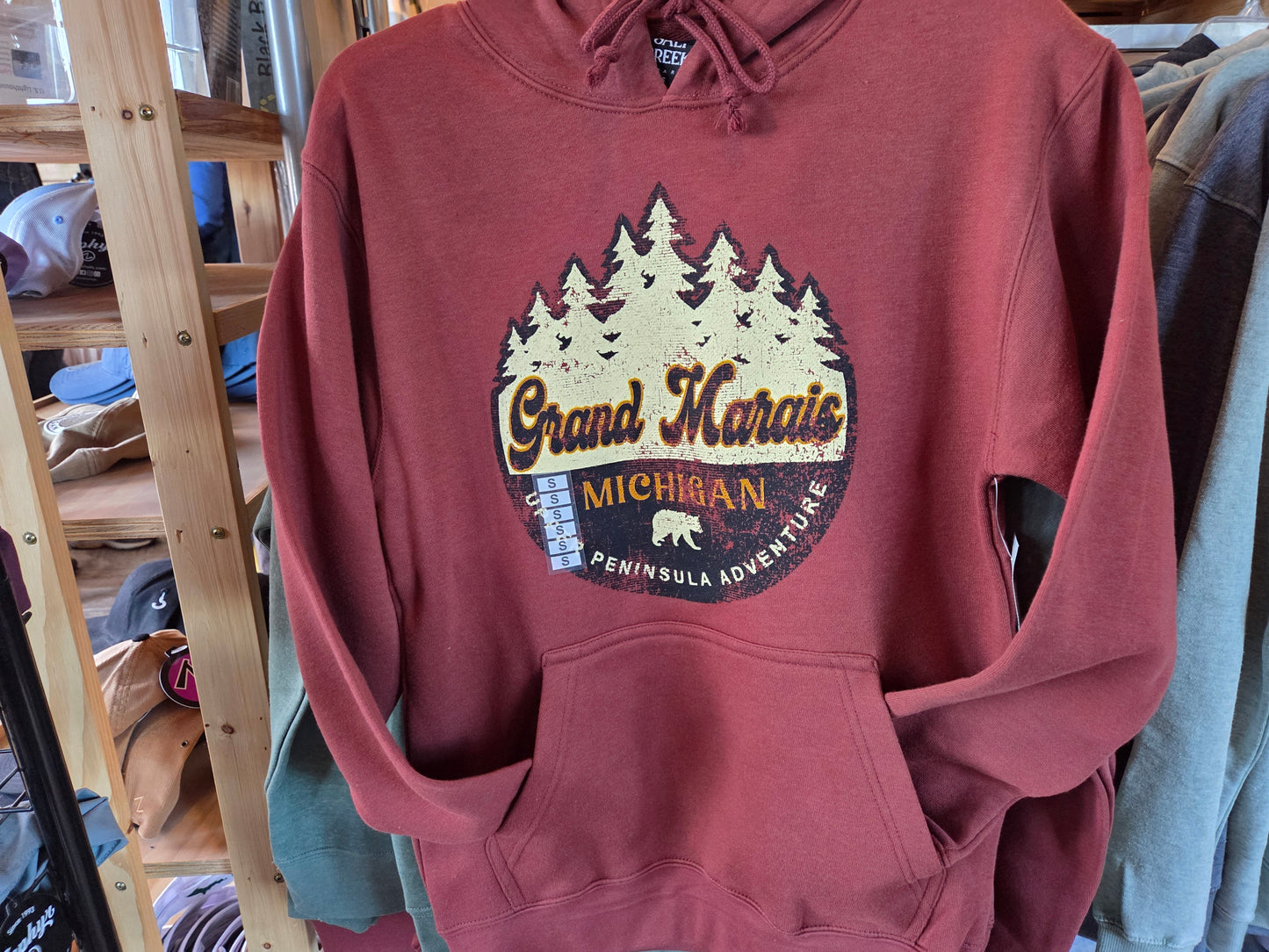 pullover hoodie - copper or pine