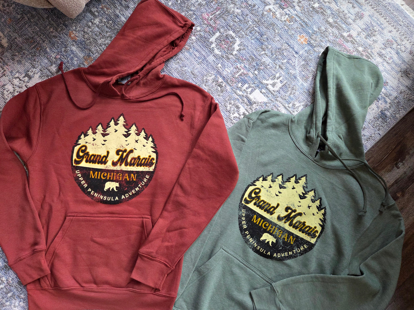 pullover hoodie - copper or pine