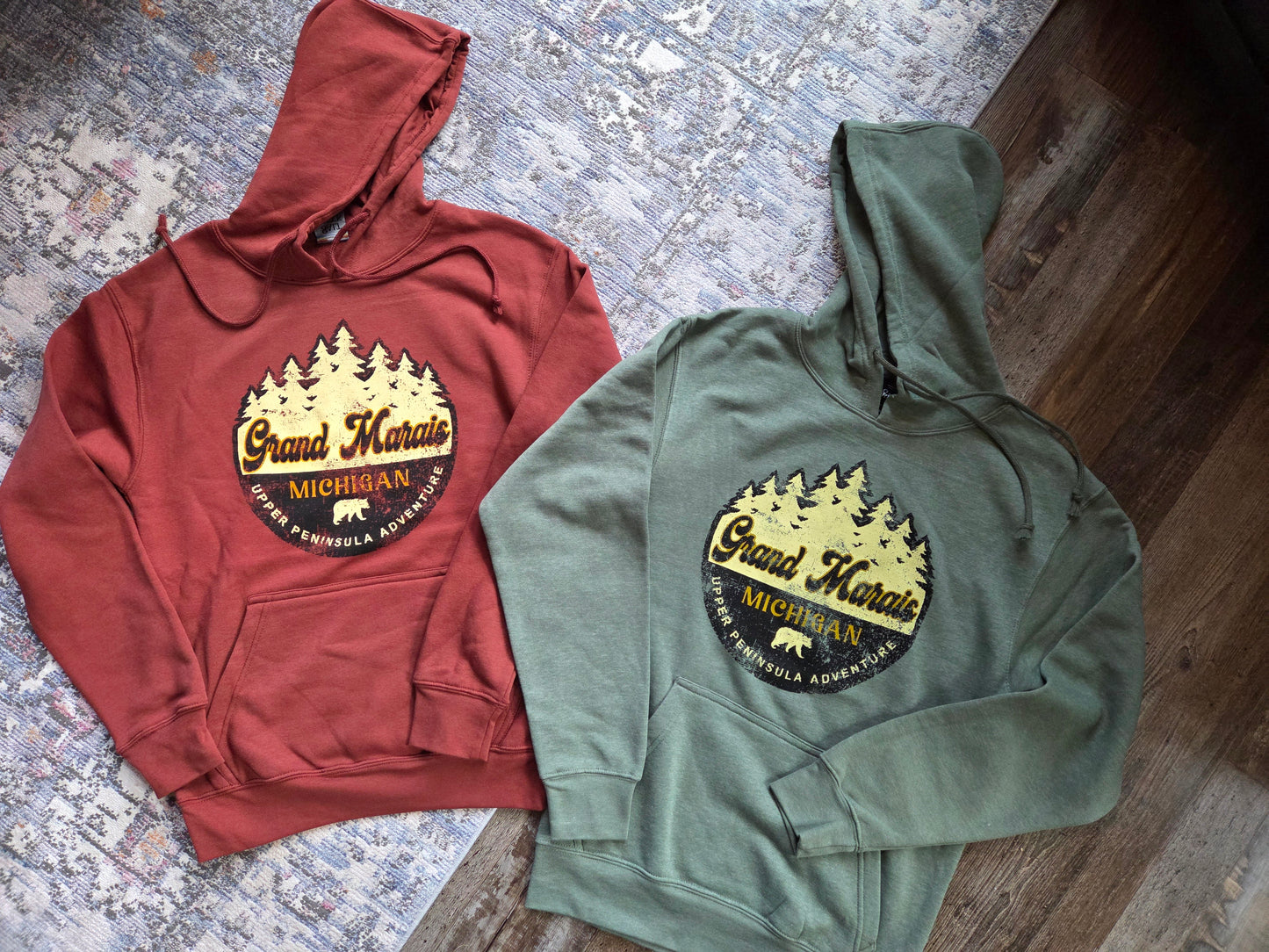 pullover hoodie - copper or pine