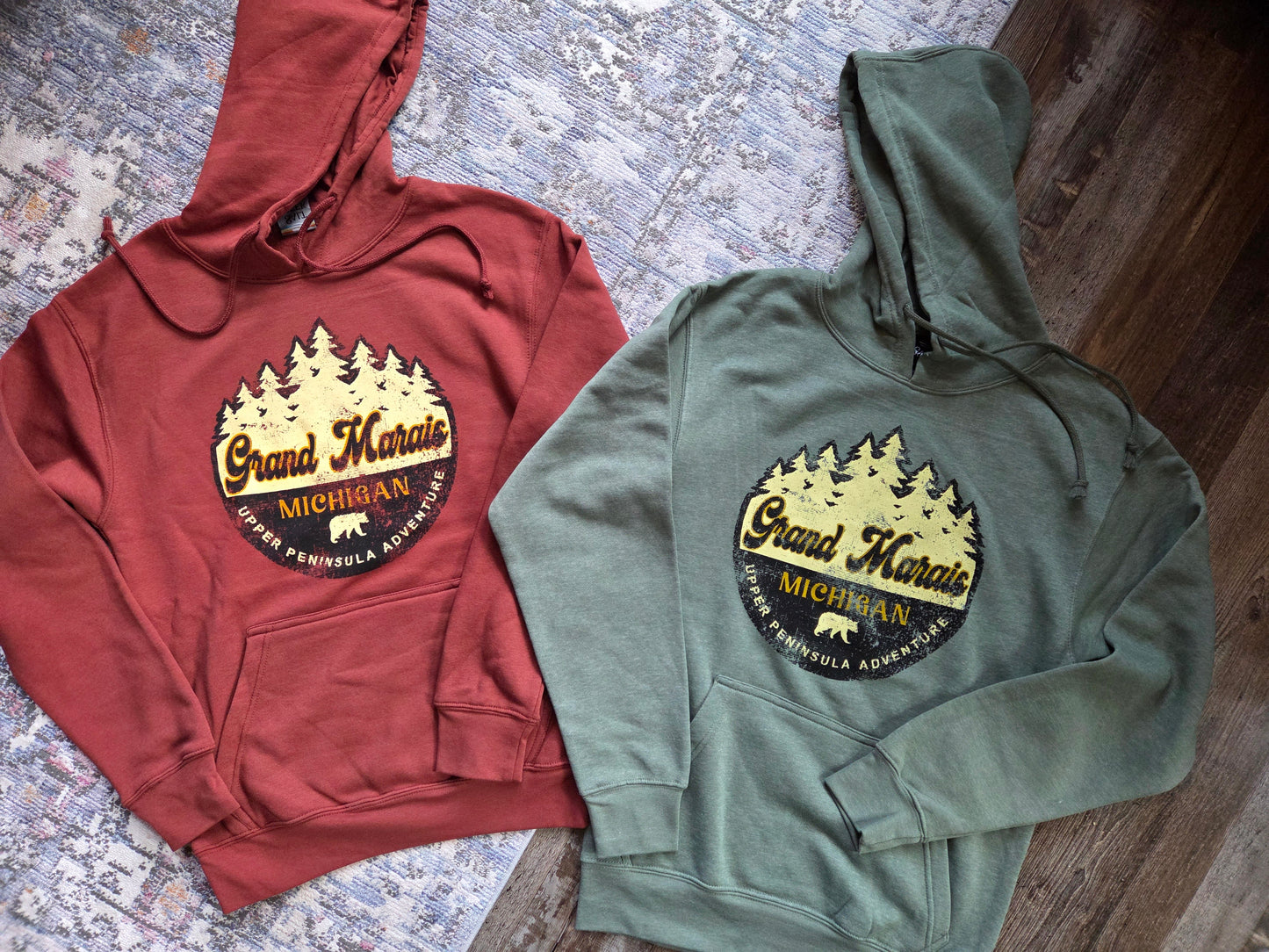 pullover hoodie - copper or pine