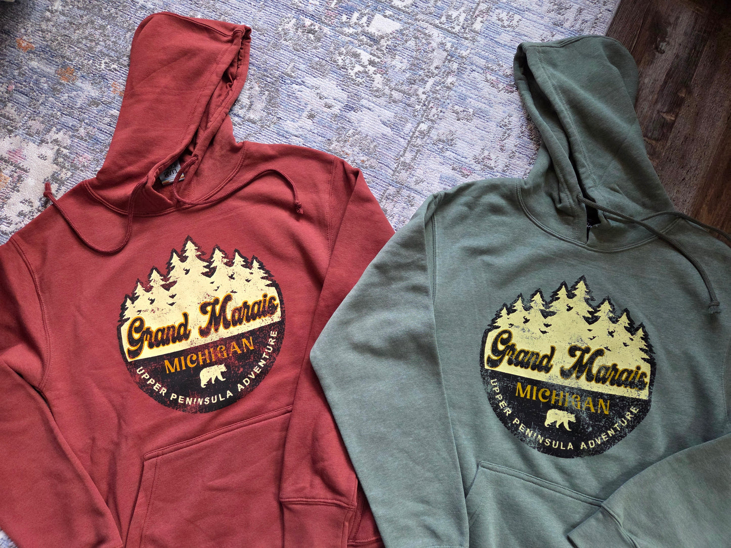 pullover hoodie - copper or pine