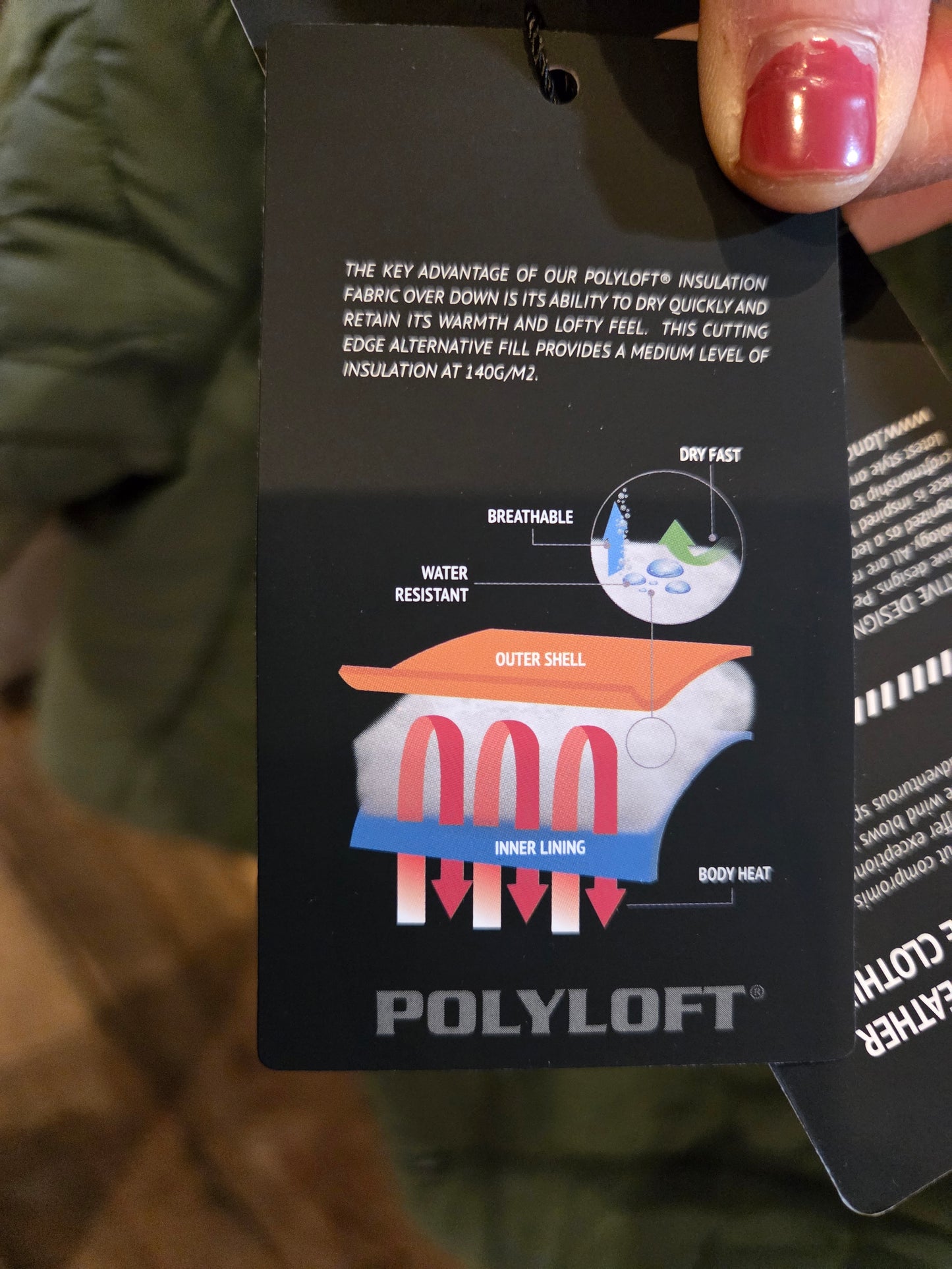 Ladies puffer jacket