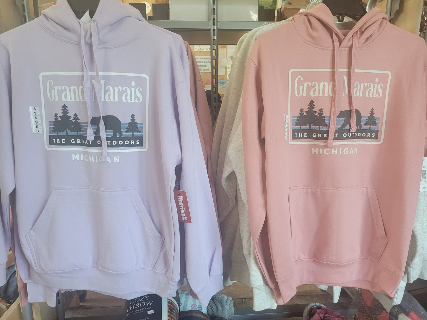 Adult Great Outdoors hoodie - pink or lilac