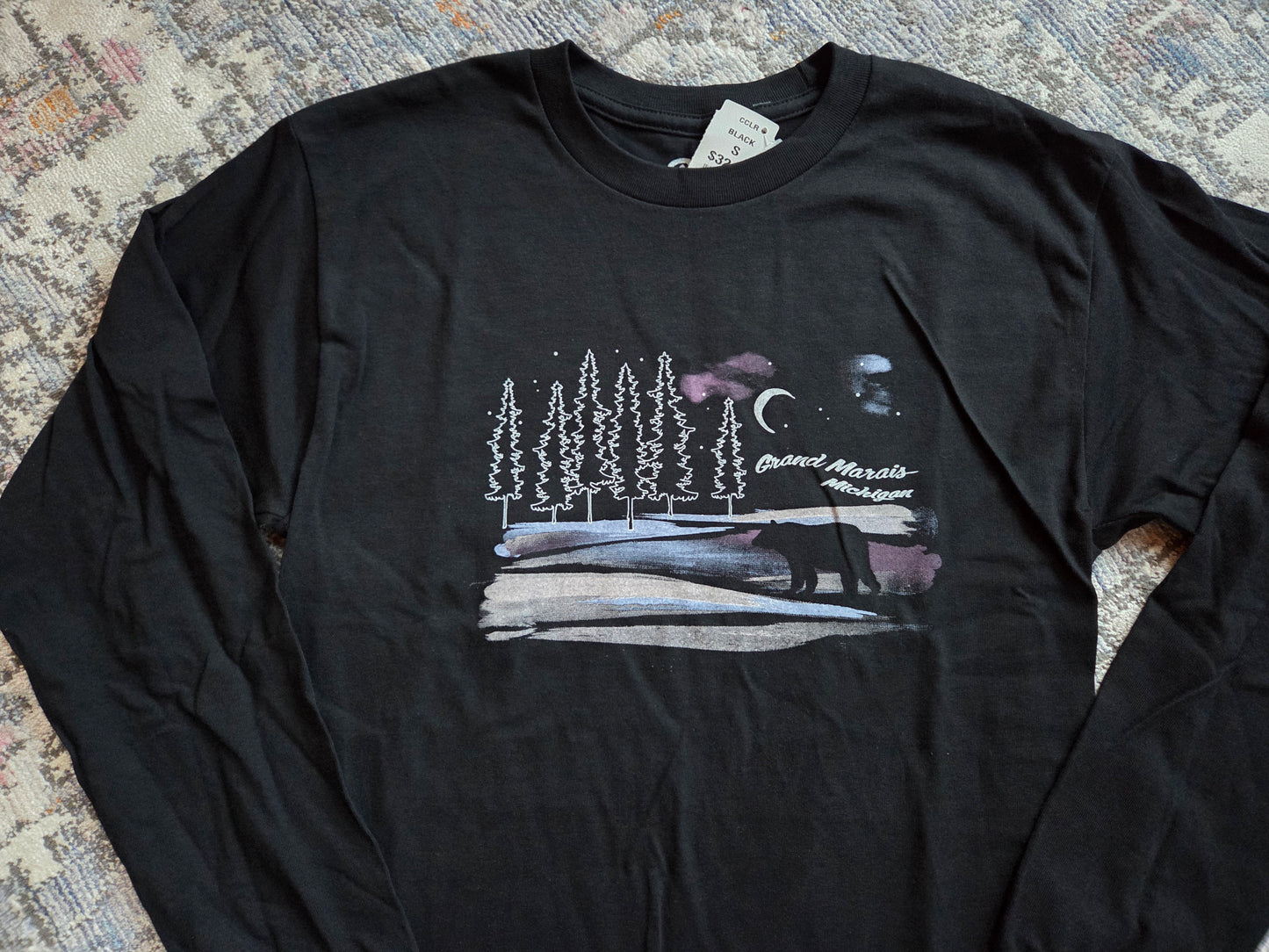Black bear long sleeve t shirt