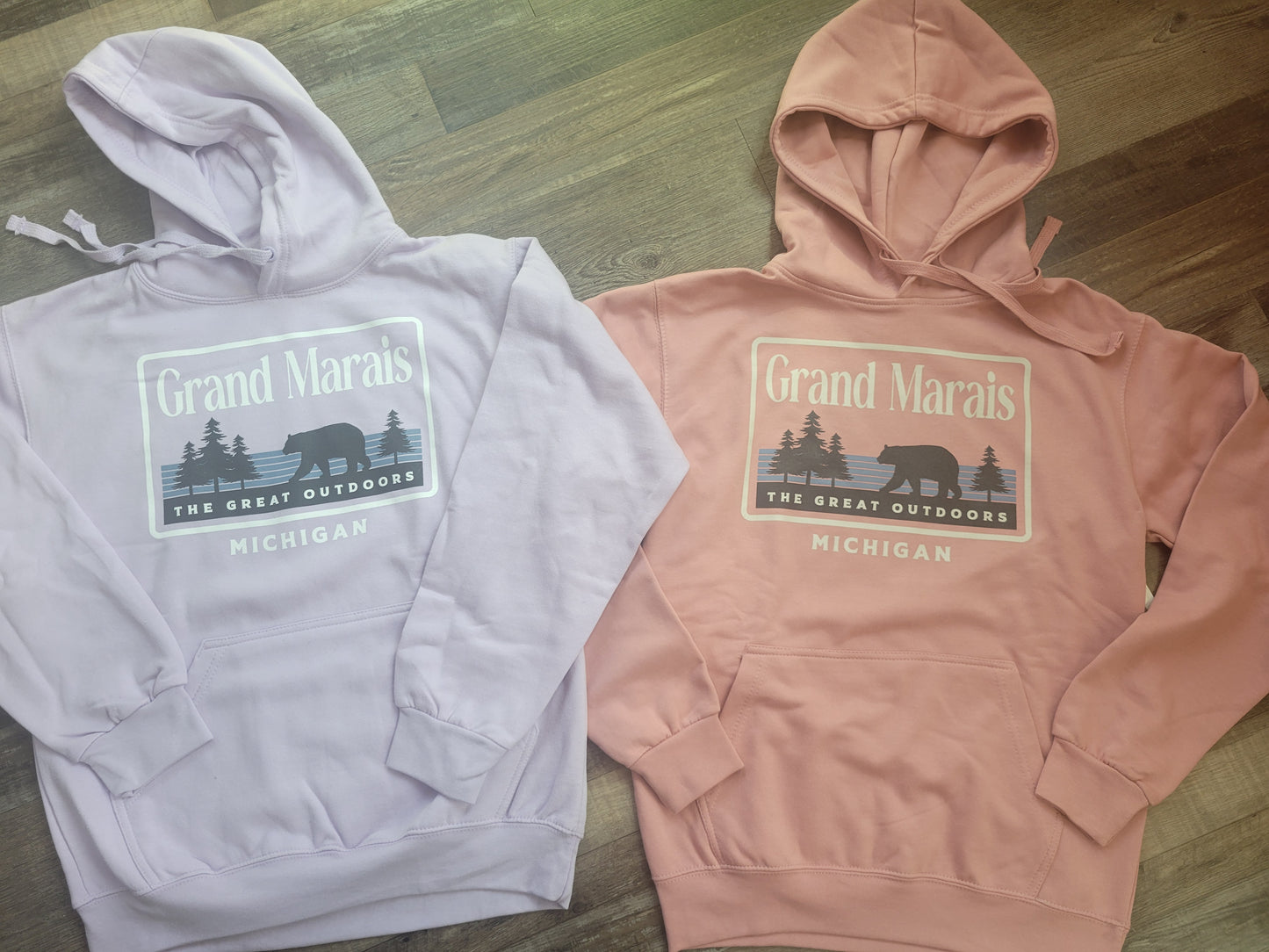 Adult Great Outdoors hoodie - pink or lilac