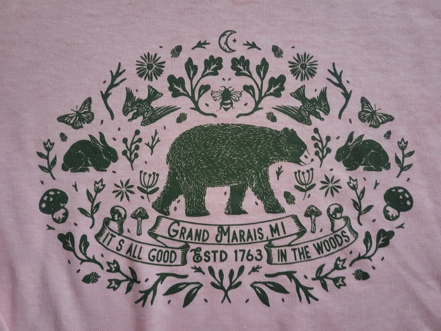 Antique rose crew sweatshirt