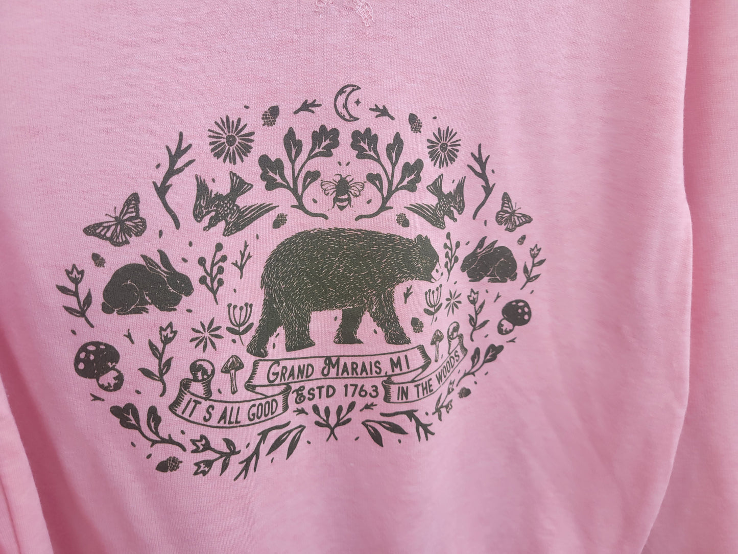Antique rose crew sweatshirt