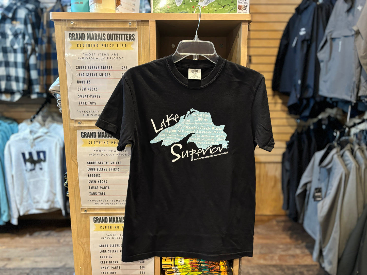 Lake Superior facts short sleeve