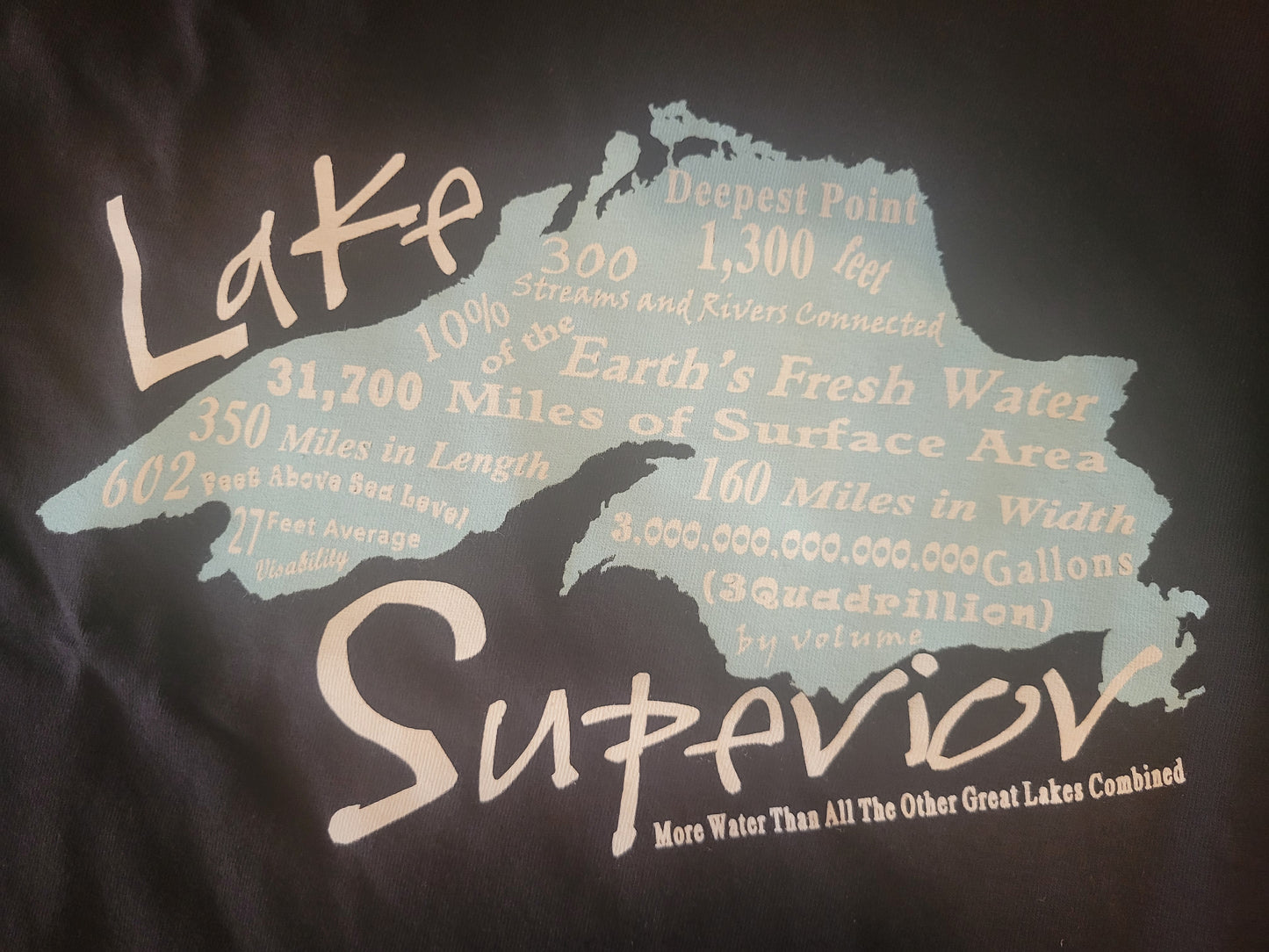 Lake Superior facts short sleeve