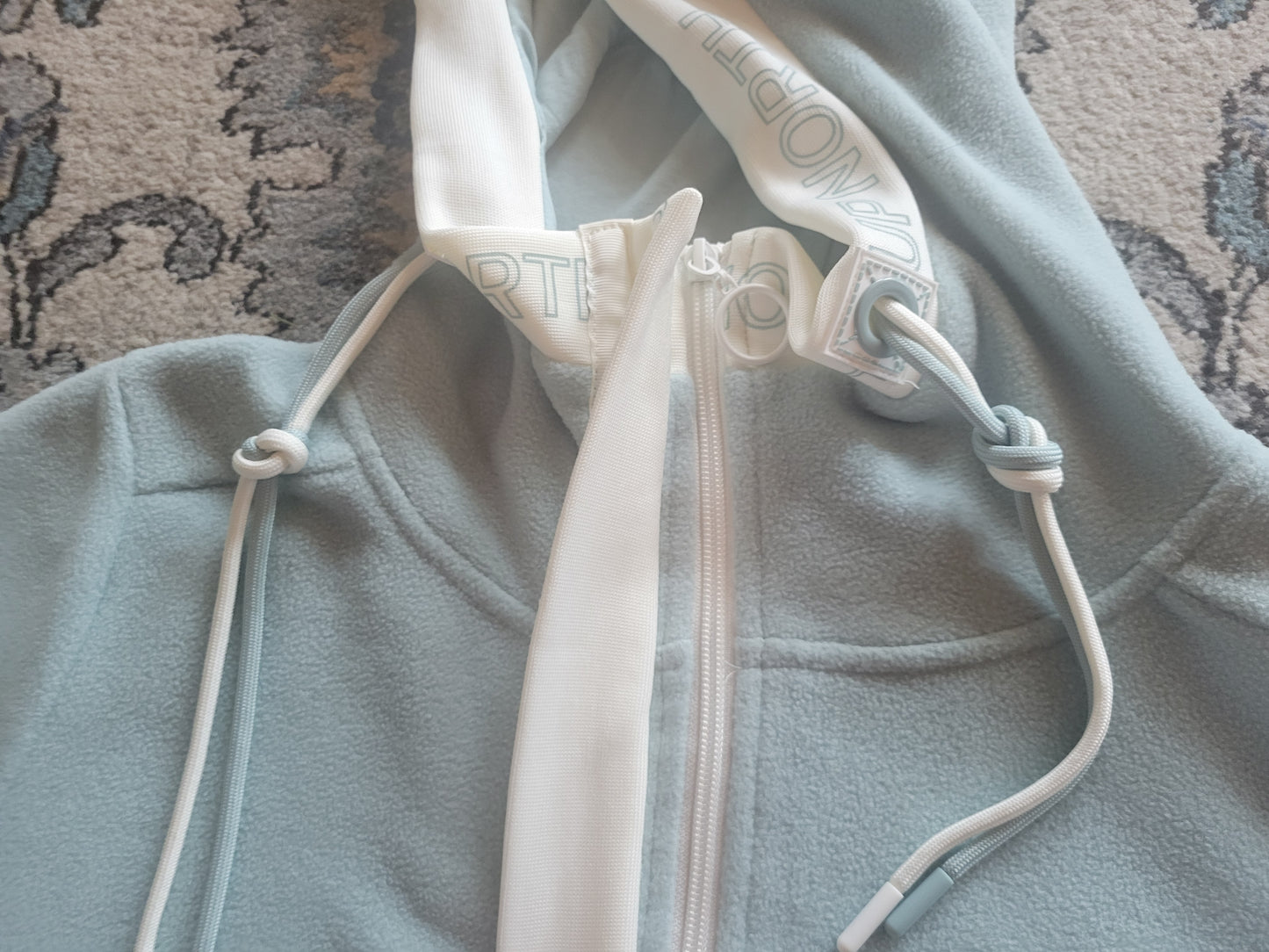 Ladies full zip hooded jacket - sage