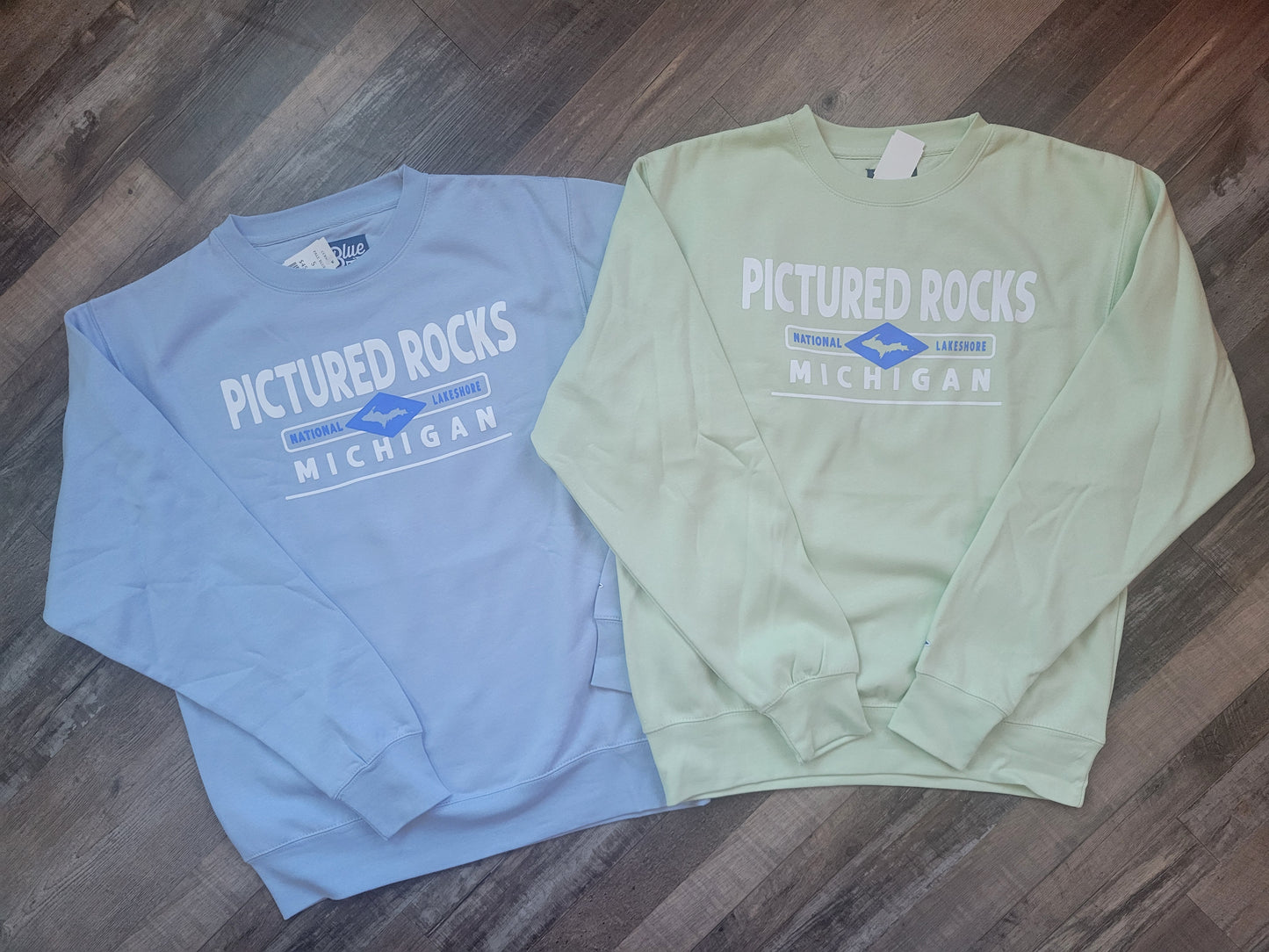 crew sweatshirt - light blue or pistachio green color