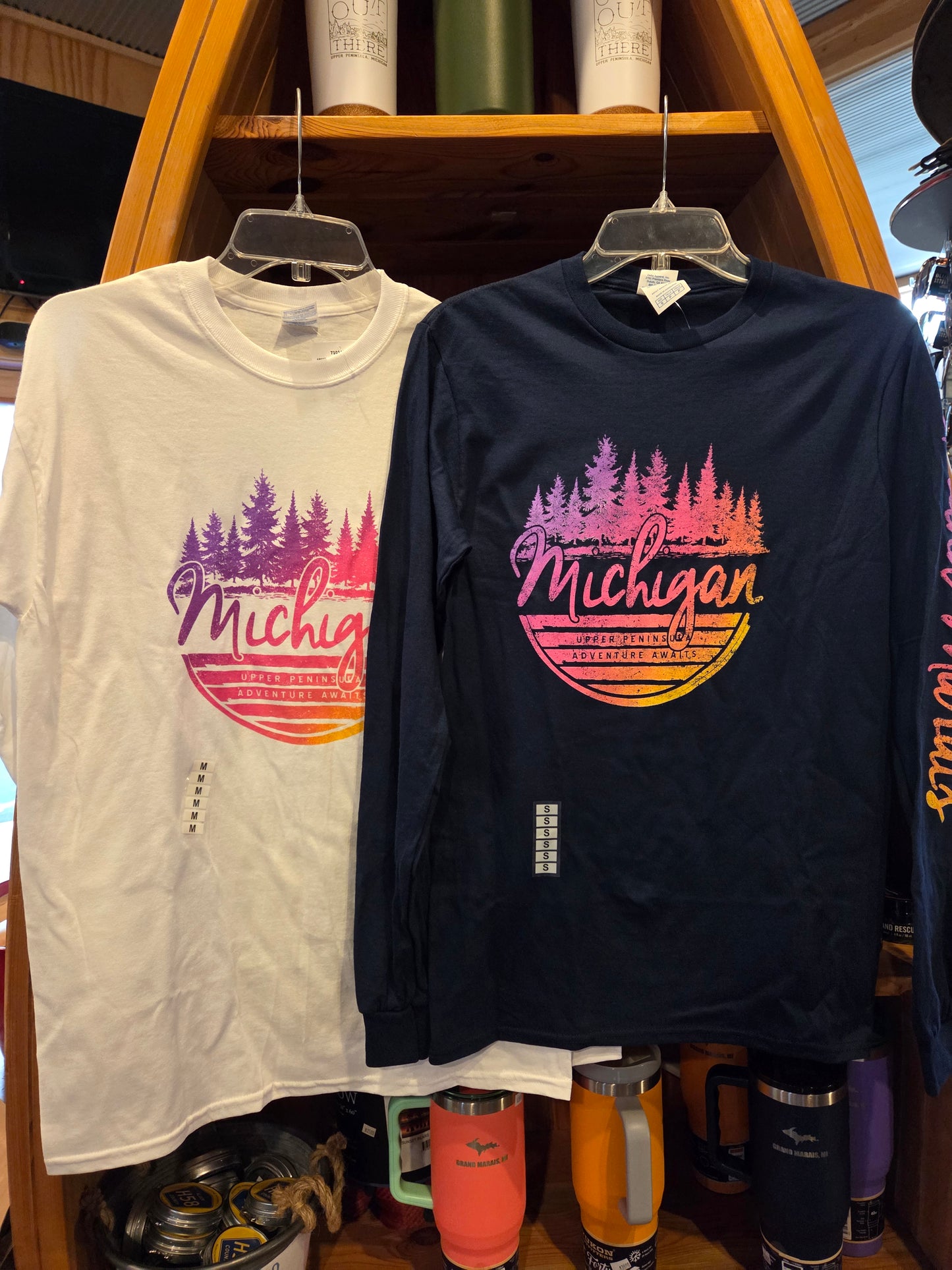Long sleeve t shirt - navy or white