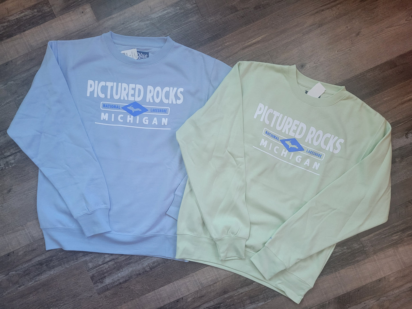 crew sweatshirt - light blue or pistachio green color