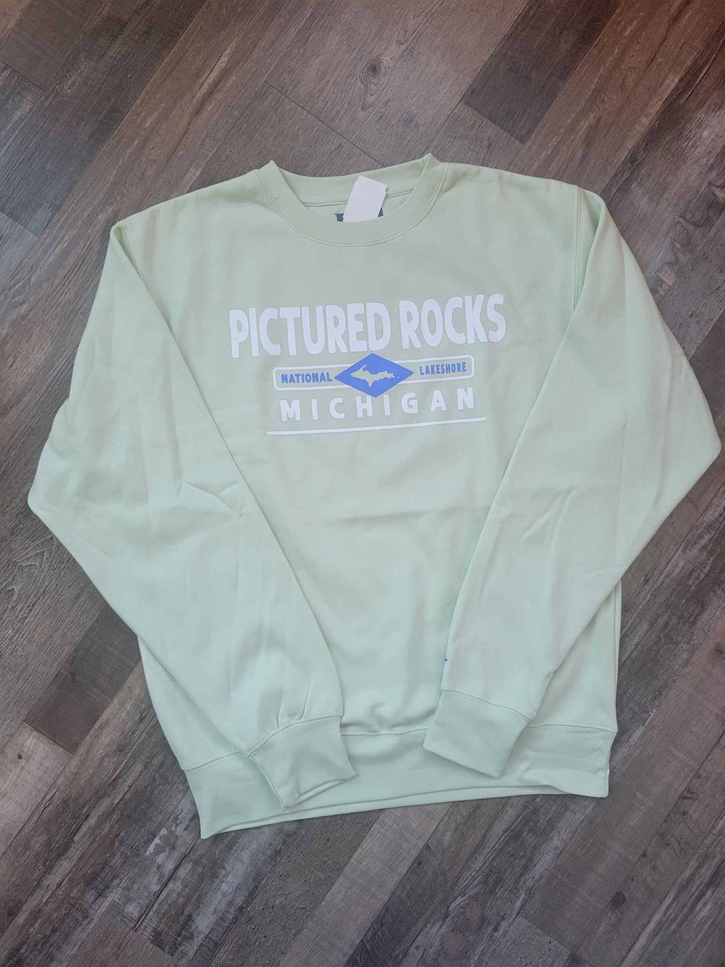 crew sweatshirt - light blue or pistachio green color