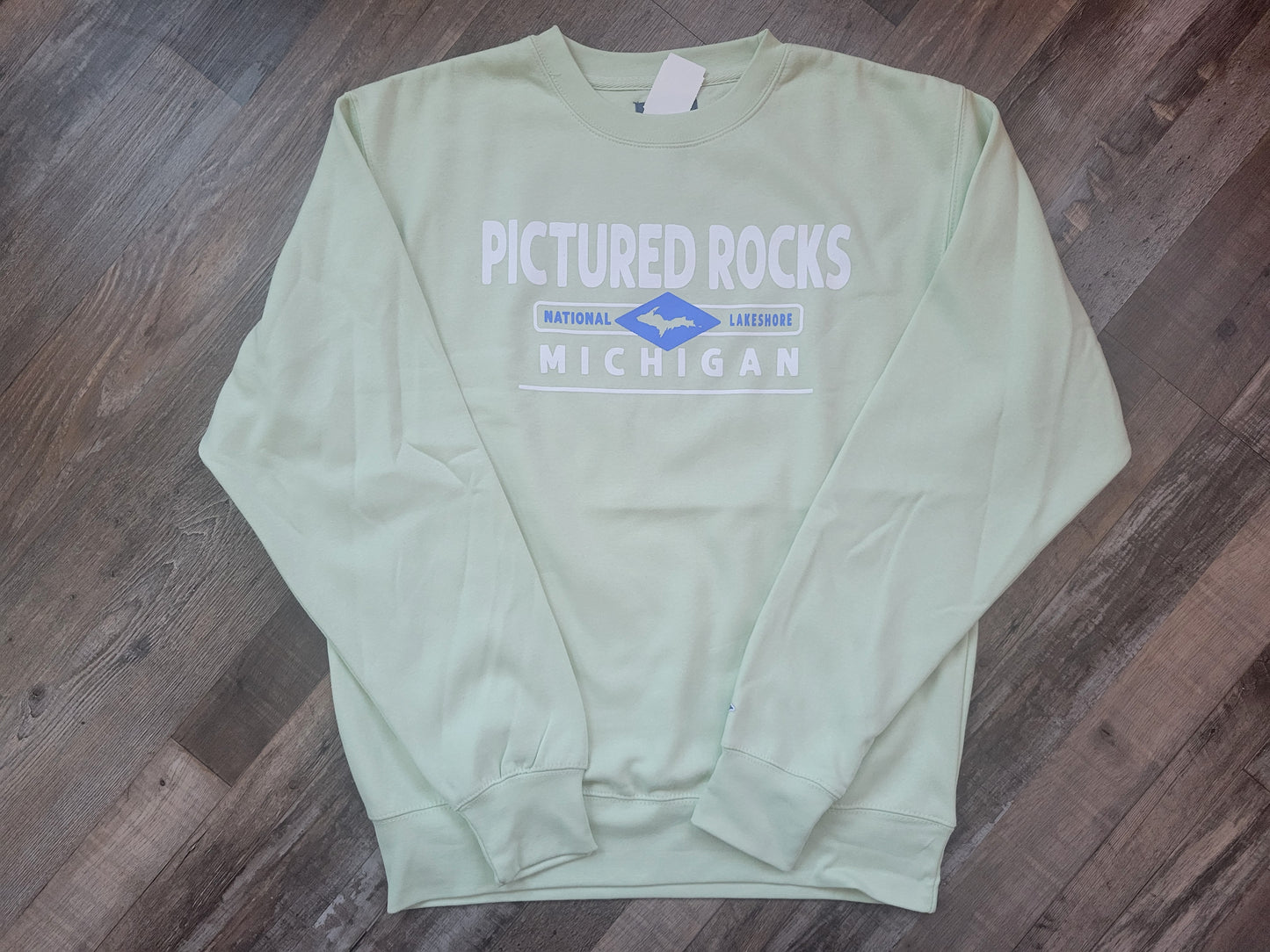 crew sweatshirt - light blue or pistachio green color
