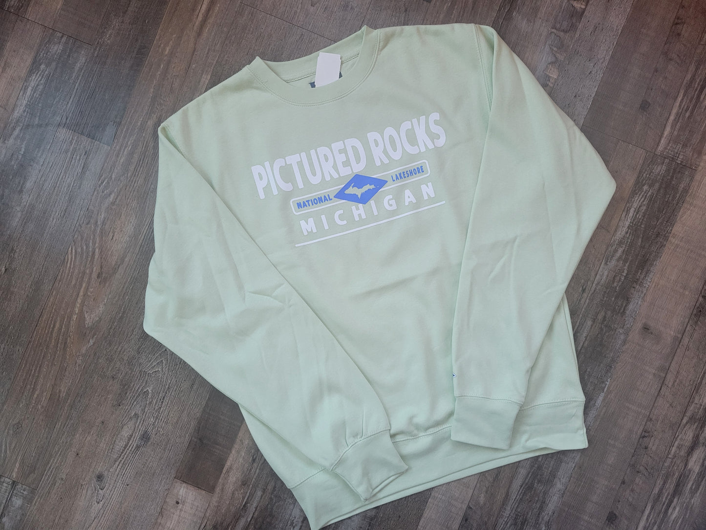 crew sweatshirt - light blue or pistachio green color
