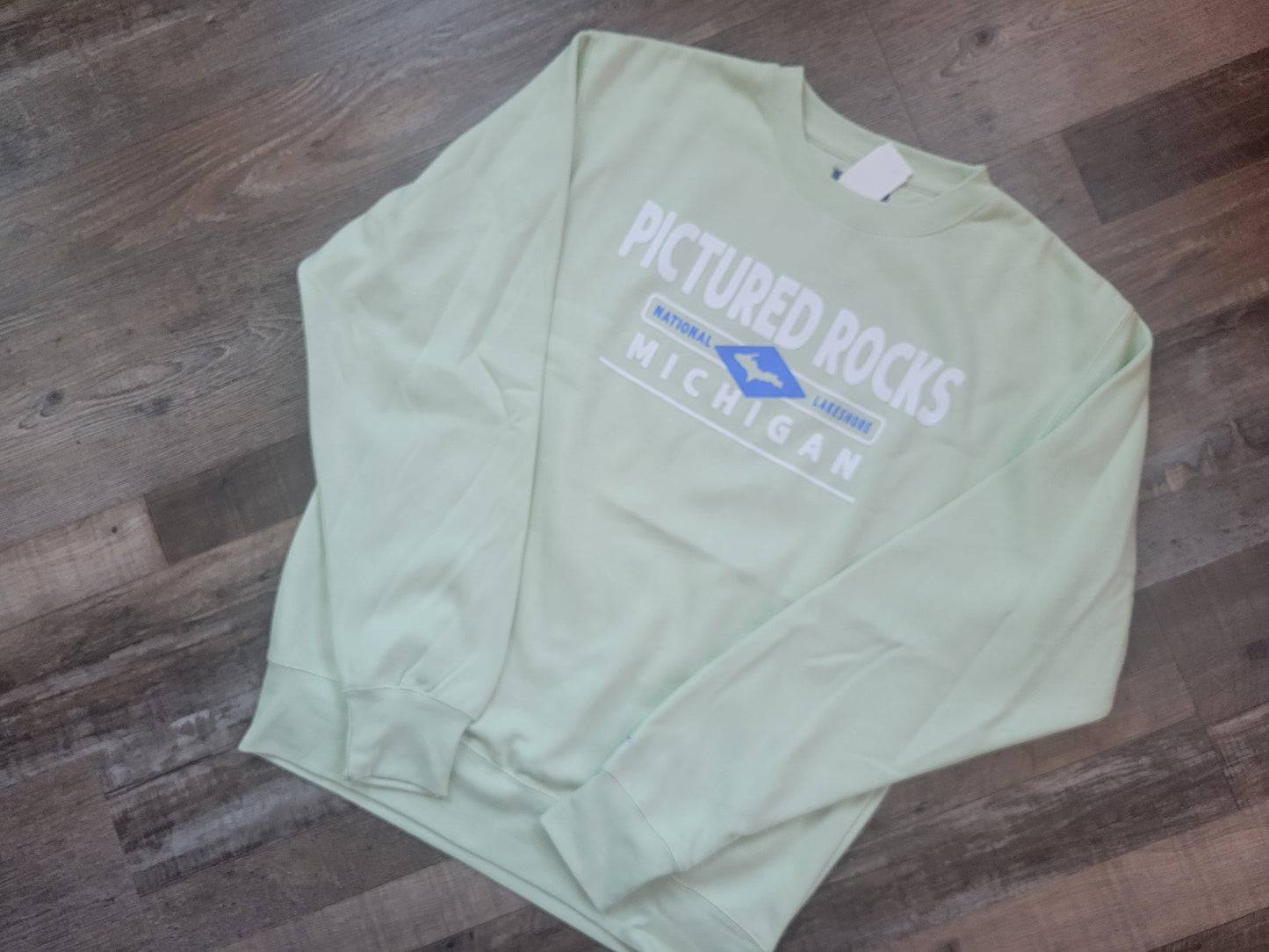 crew sweatshirt - light blue or pistachio green color