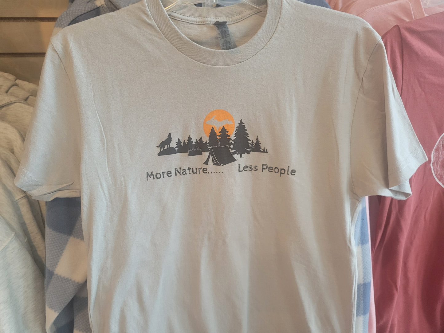 More nature short sleeve light grey