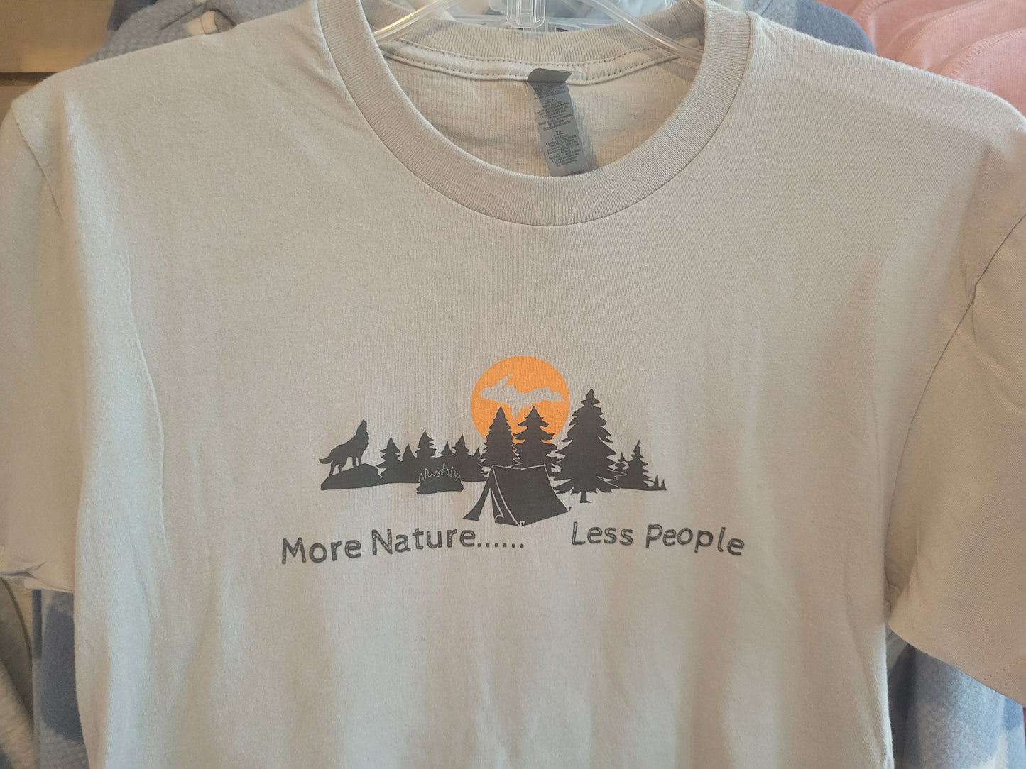 More nature short sleeve light grey