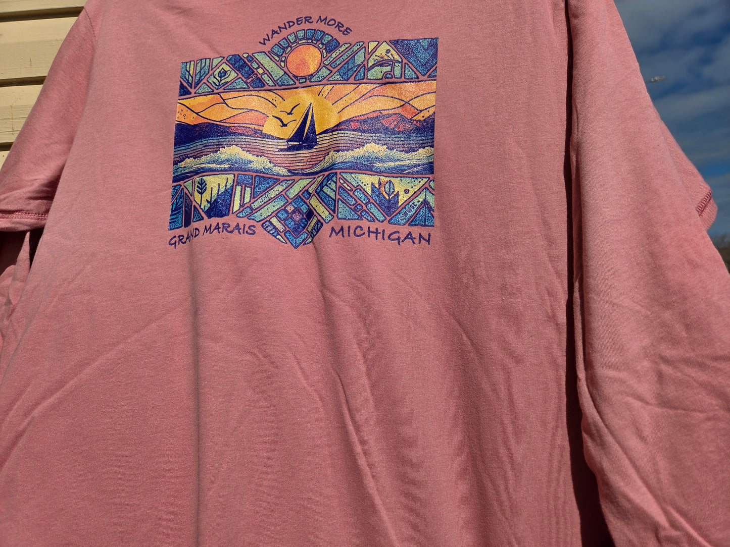 Mauve Wave Long sleeve shirt