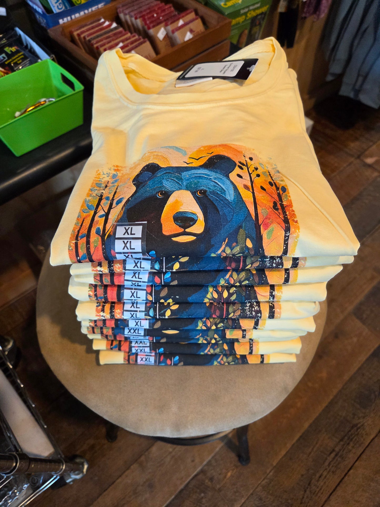 yellow sweet bear short sleeve