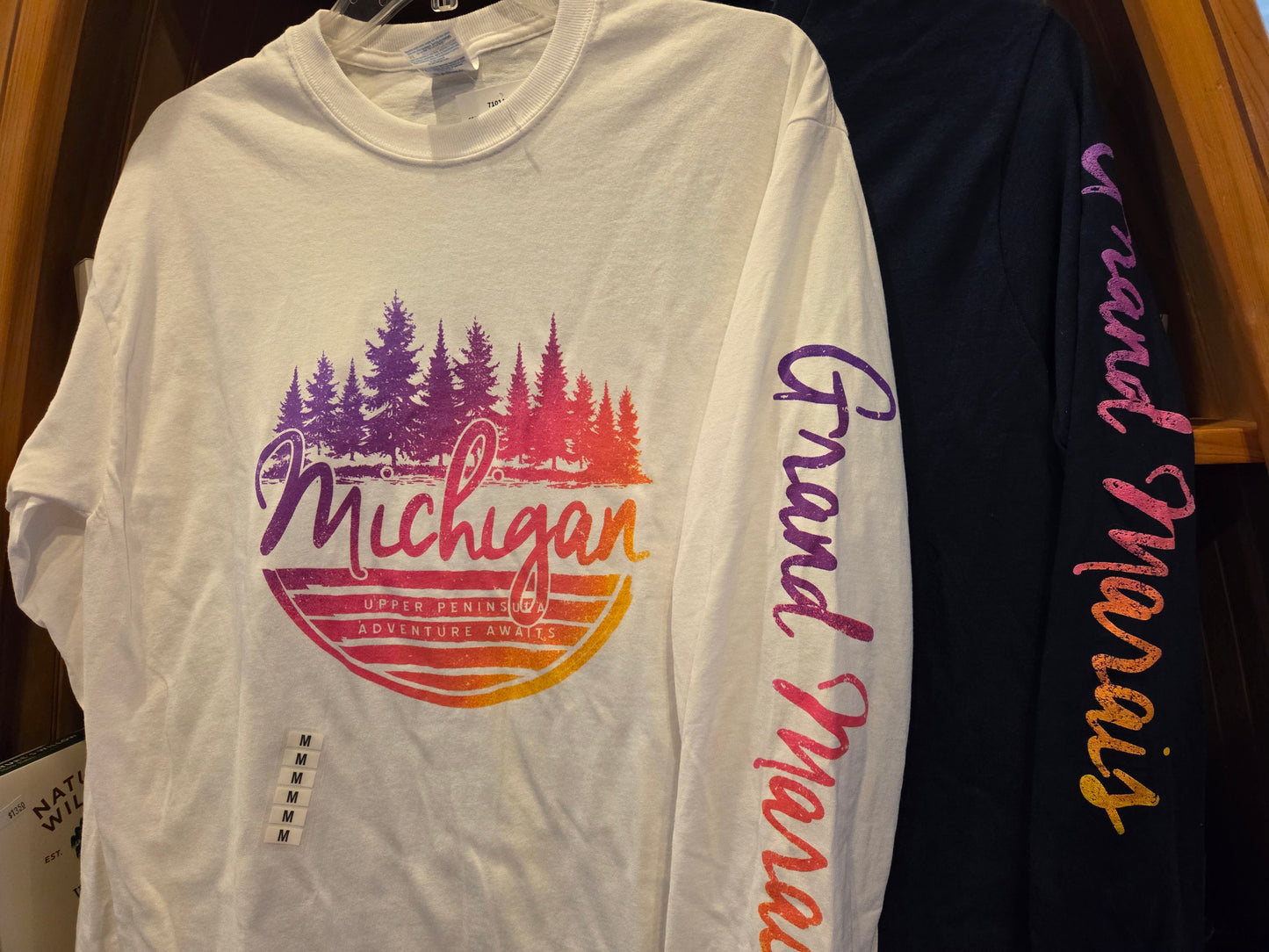 Long sleeve t shirt - navy or white