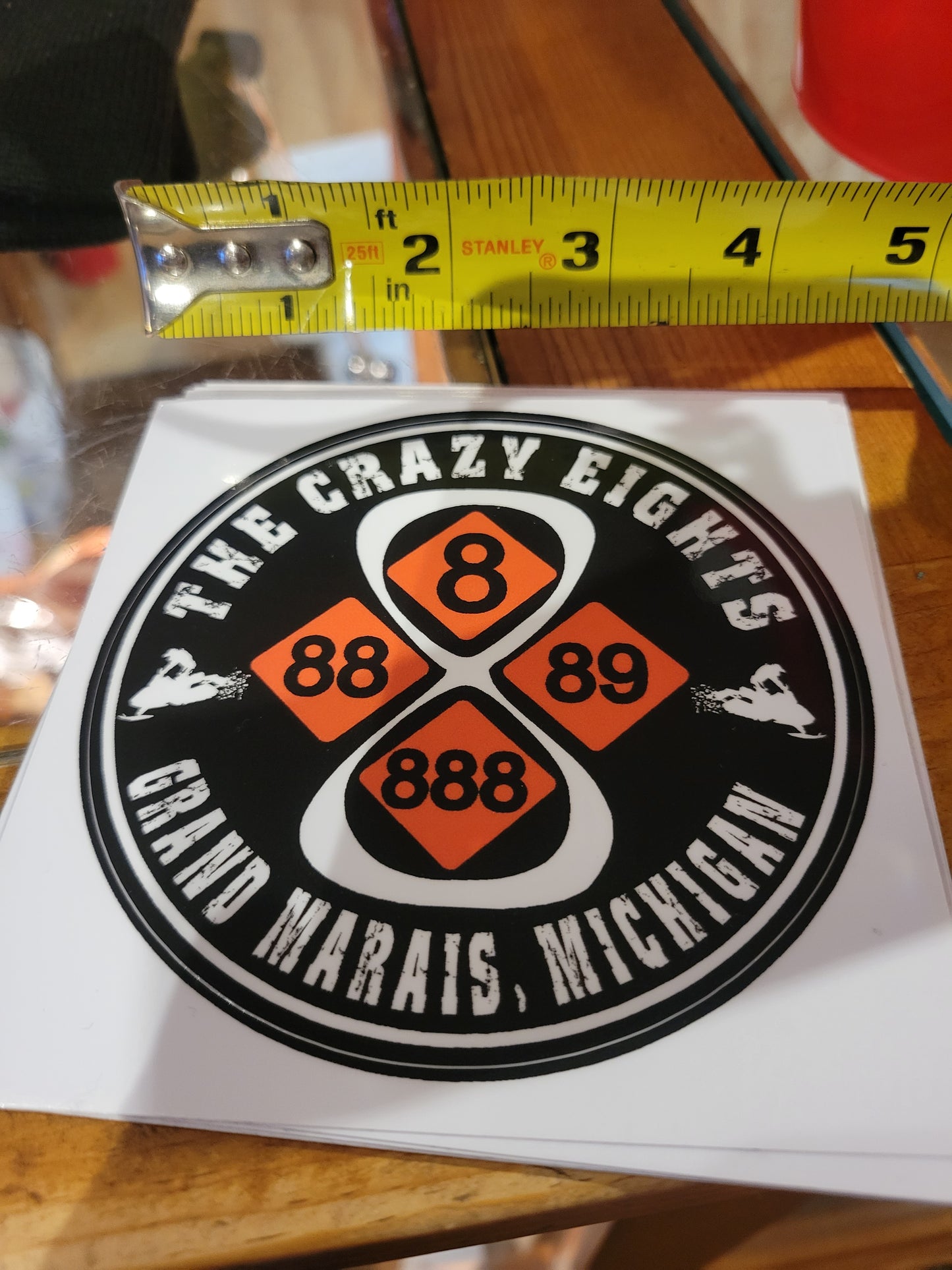 Crazy 8's sticker