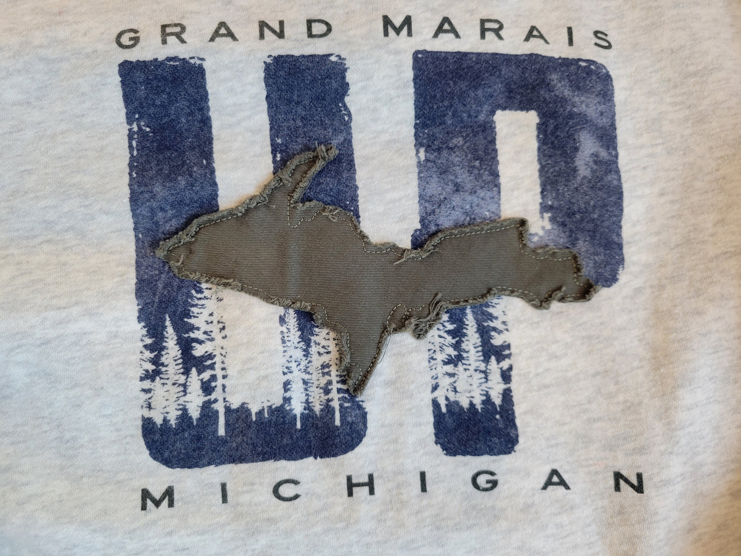 Crew sweatshirt - distressed U.P