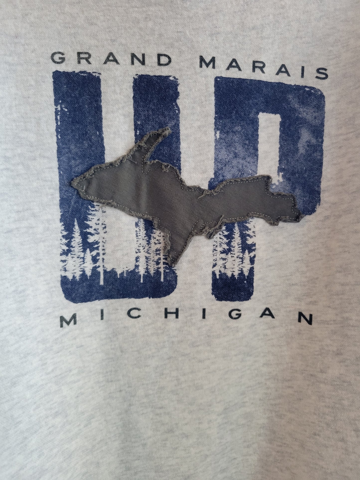 Crew sweatshirt - distressed U.P