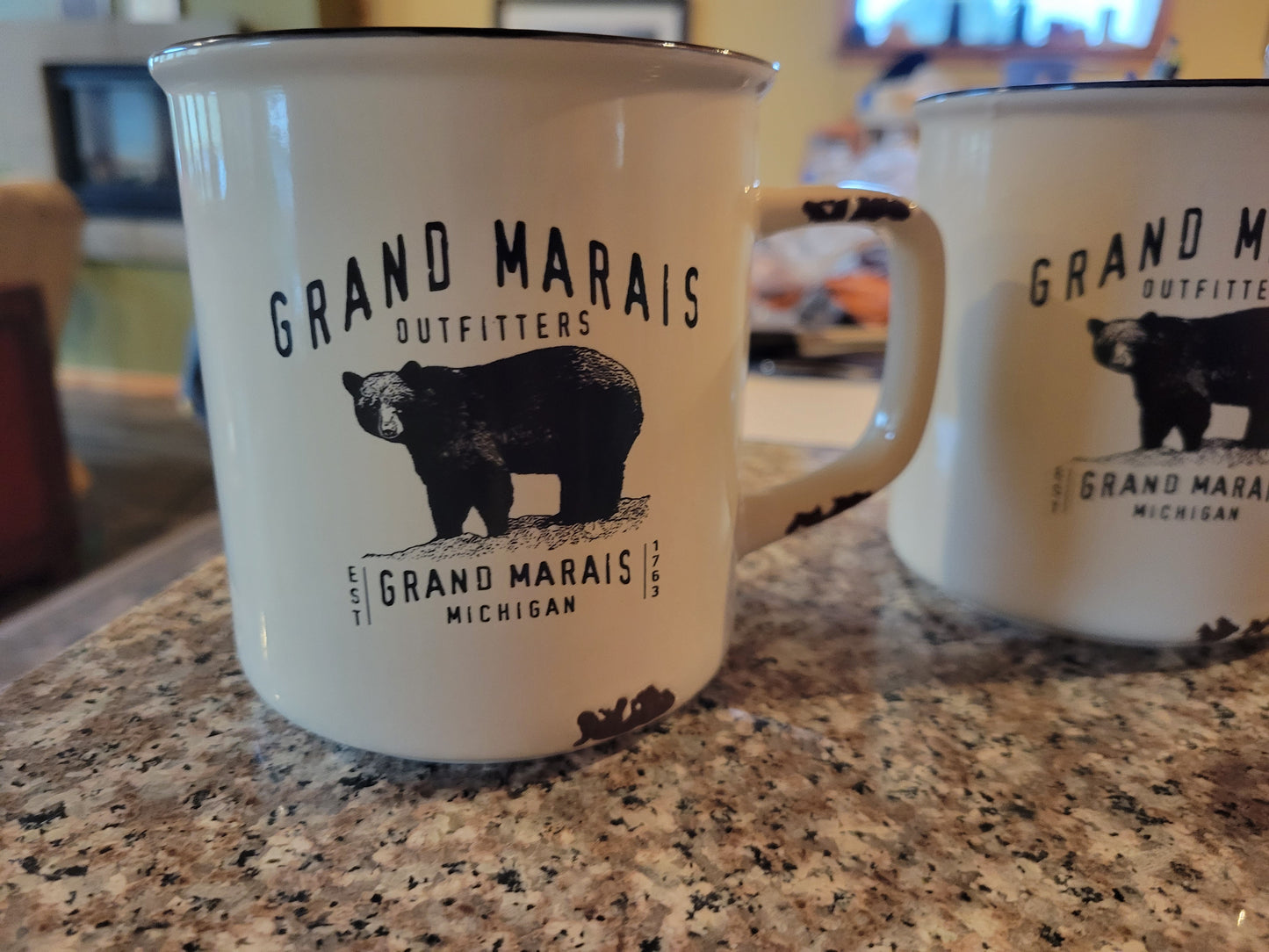 Ceramic Mug with Grand Marais Bear