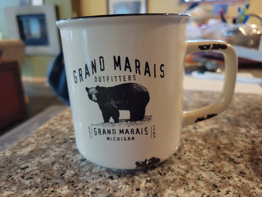 Ceramic Mug with Grand Marais Bear