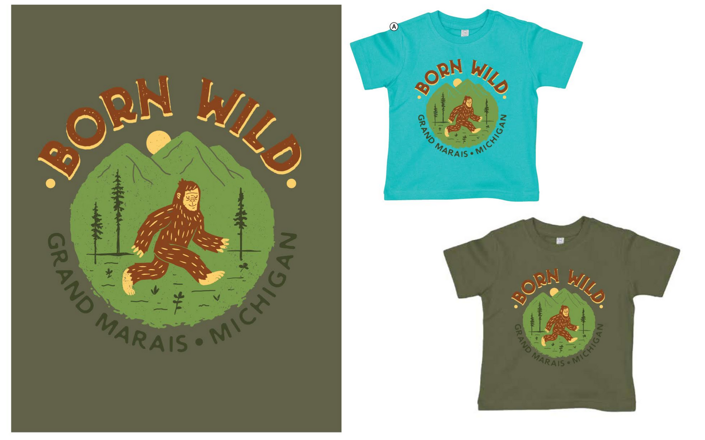 Born Wild - Kid short sleeve t shirt