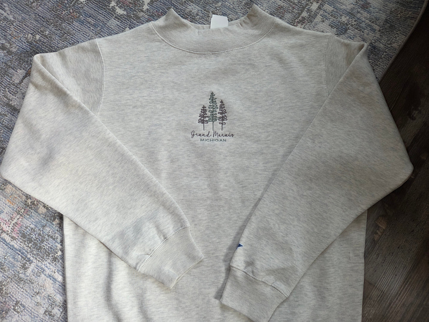 Mock neck - oatmeal color