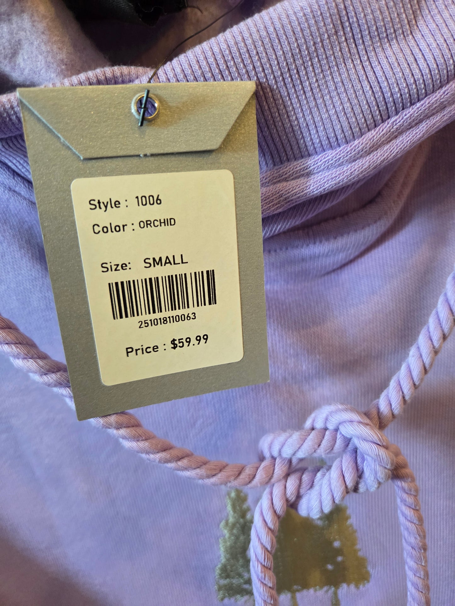 Light purple cross neck hoodie