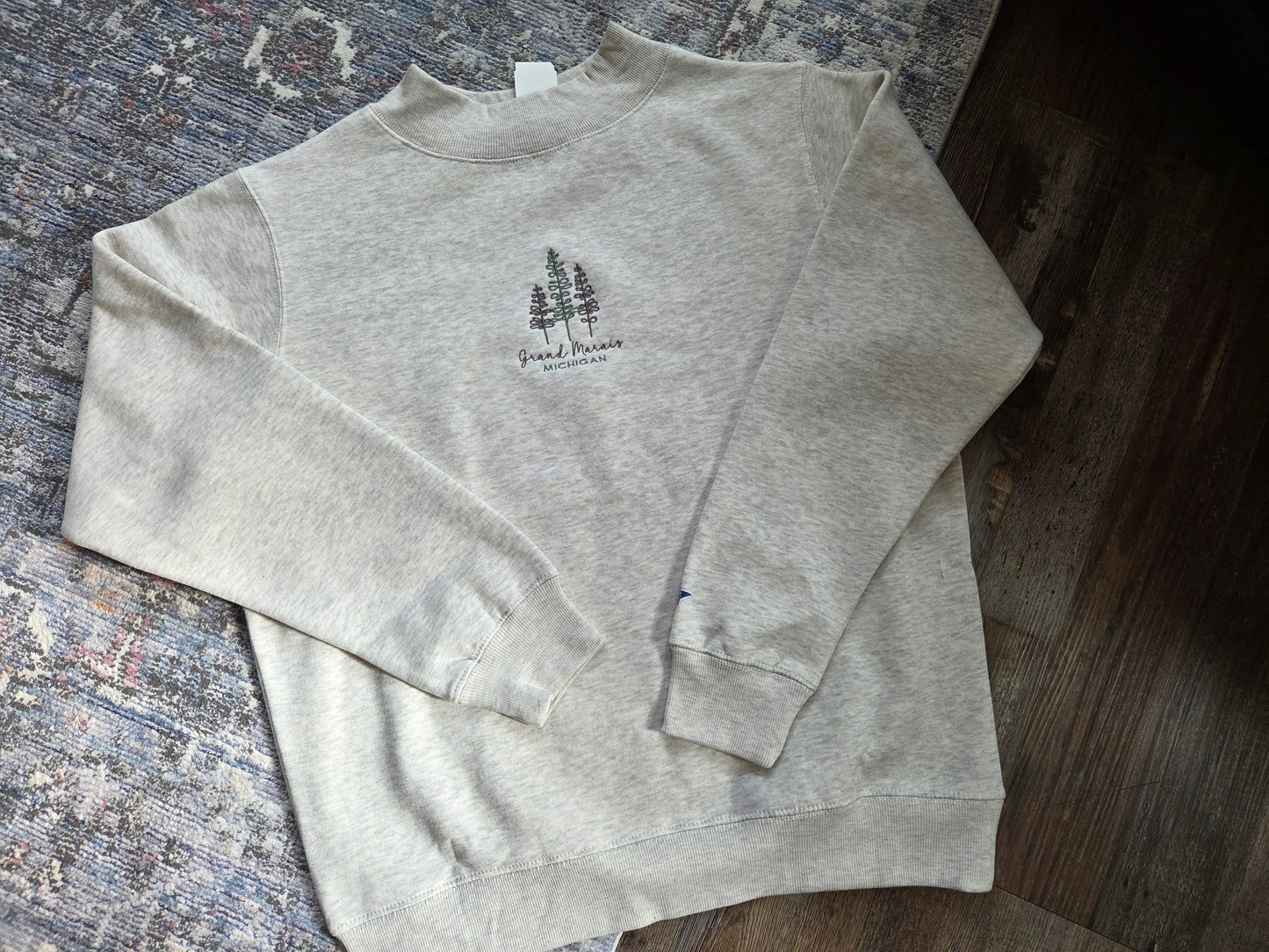 Mock neck - oatmeal color