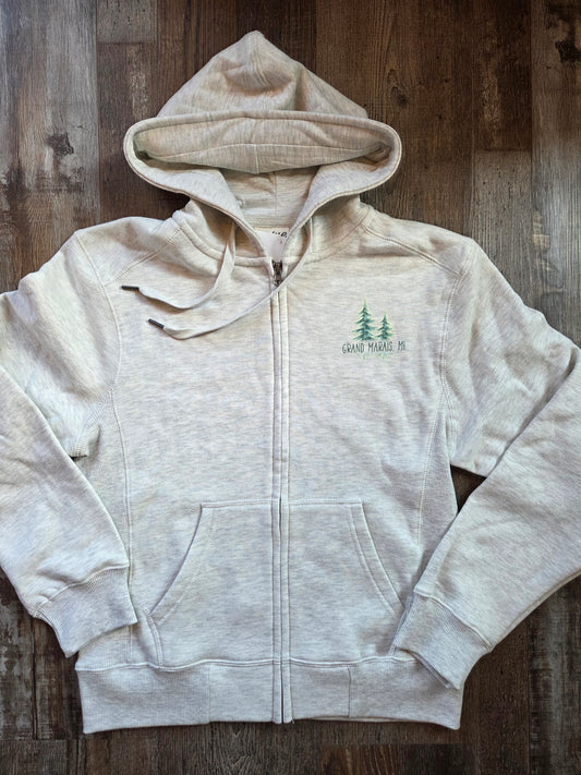 Hoodie with loons on back