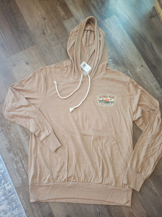 Russet color lightweight hoodie