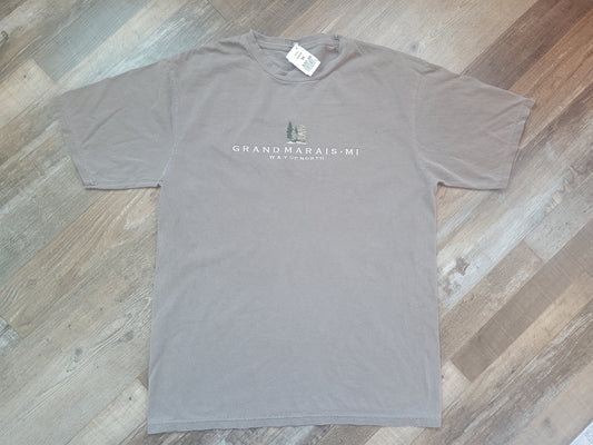 cigar color short sleeve shirt