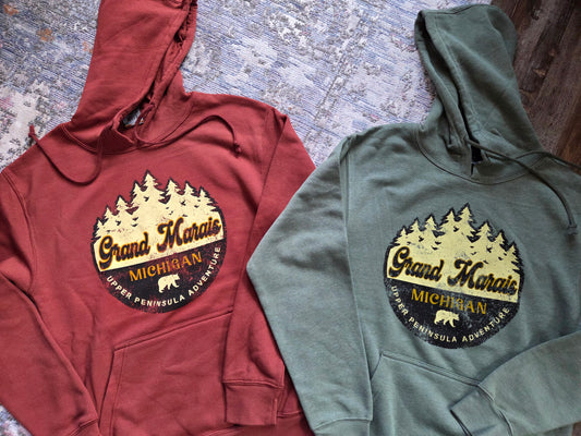 pullover hoodie - copper or pine