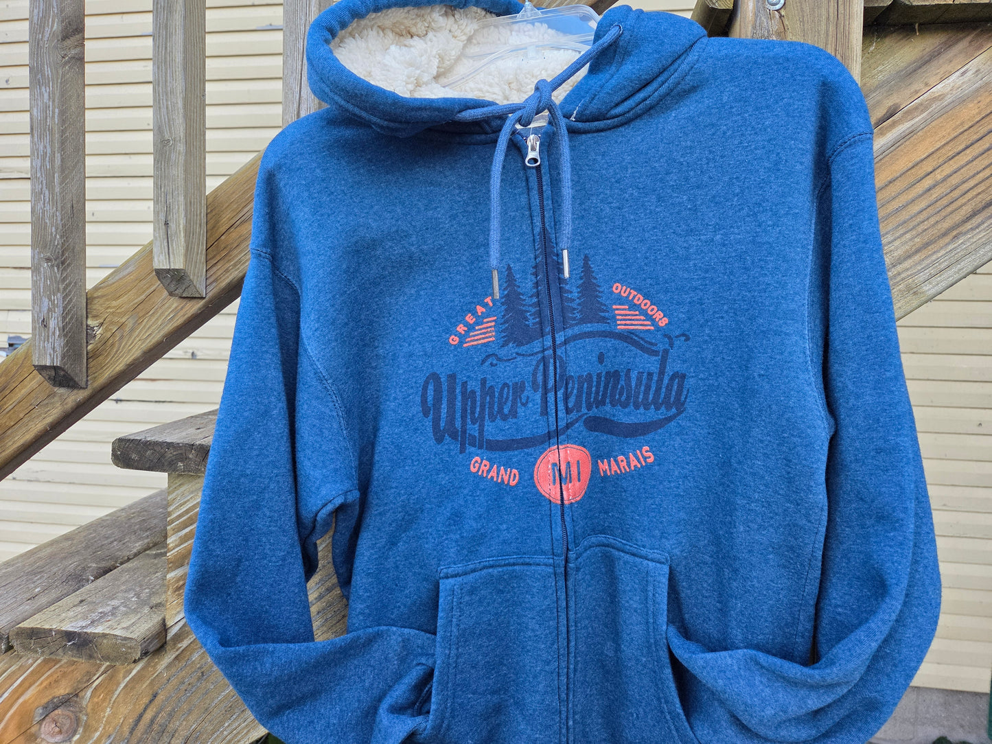 Full zip hoodie Green or Blue