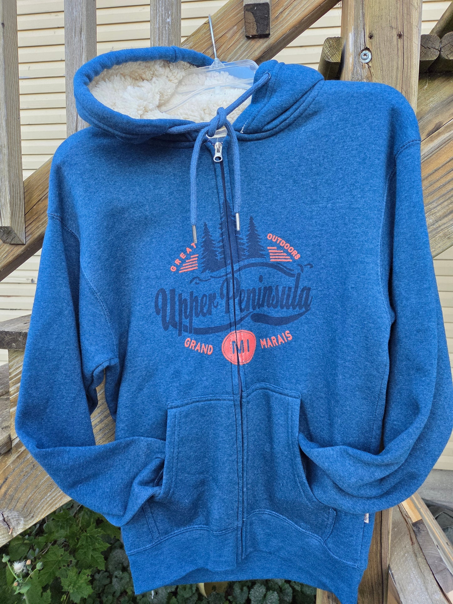 Full zip hoodie Green or Blue