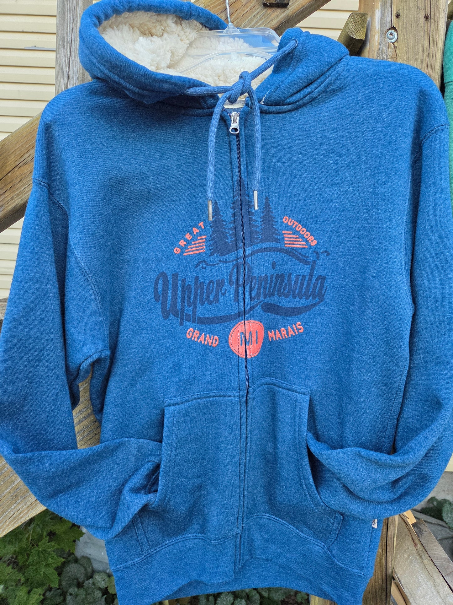 Full zip hoodie Green or Blue