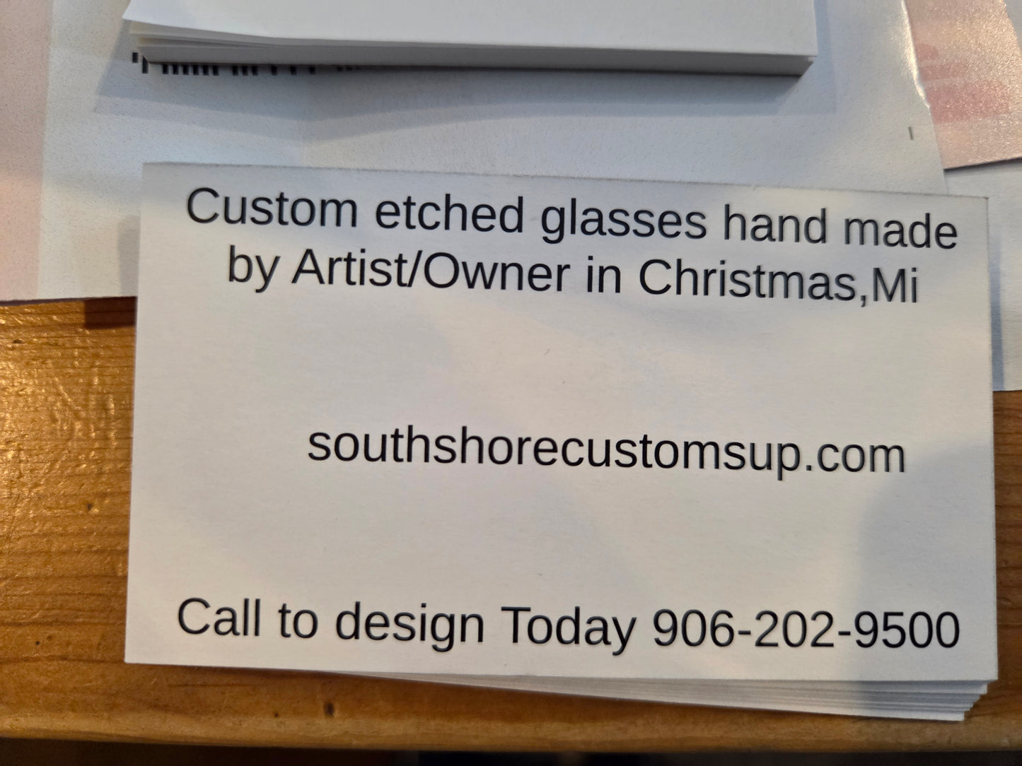 Clear pint glass or coffee mug