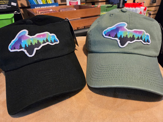 Northern lights hat - sage or black